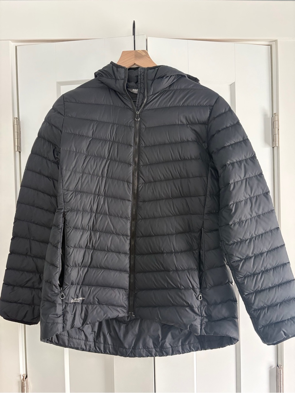 Helly Hansen Black Quilted Hooded Puffer Jacket